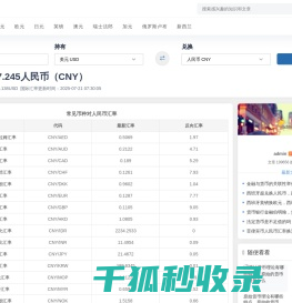 全球货币之家,汇率换算,美元兑人民币汇率